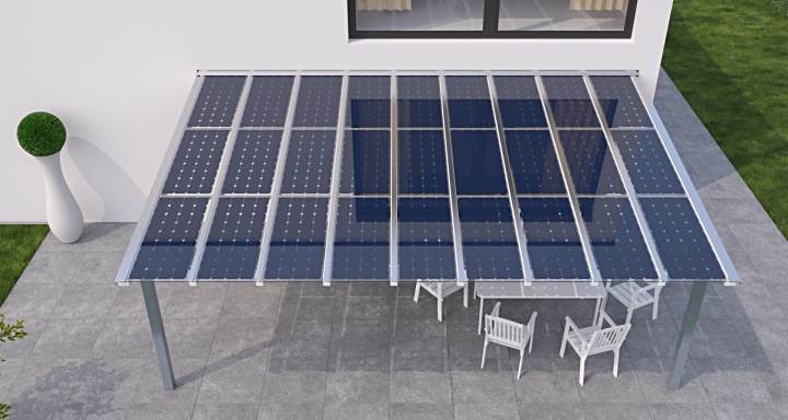 Solarwatt Solarterrassendach