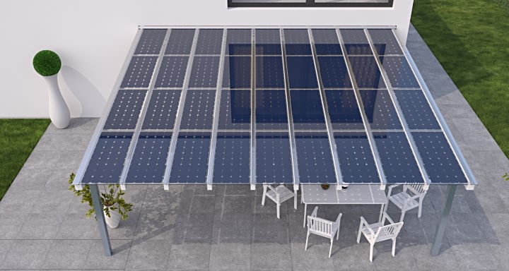 Photovoltaik Terrassendach