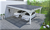 Solarcarport Anbau Leimholz klassisch