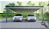 Solarcarport freistehend Leimholz/Stahl