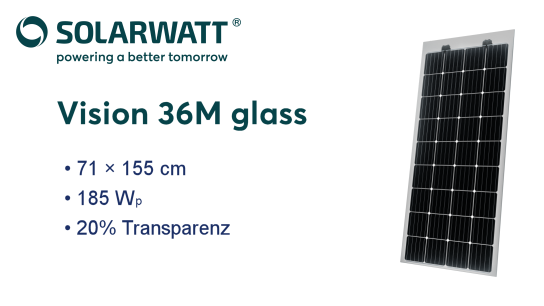 SolarWatt Vision 36M glass